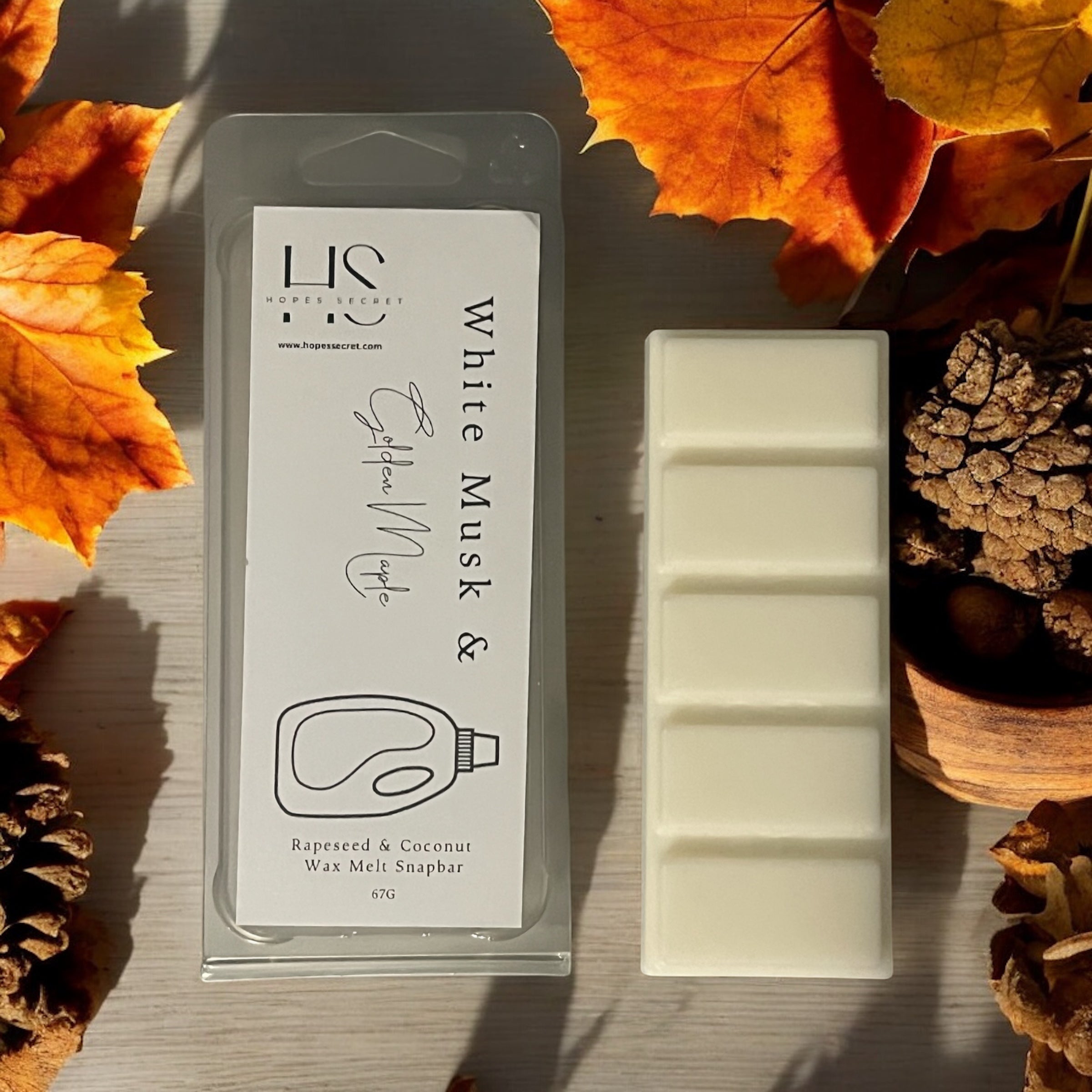 White Musk & Golden Maple Wax Snap bar  image 0