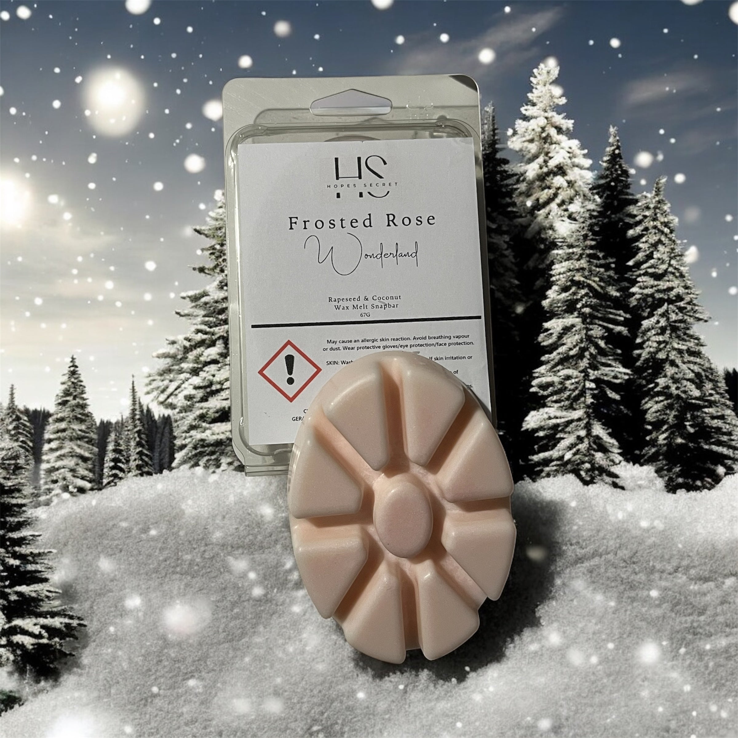 Frosted Rose Wonderland Wax melt