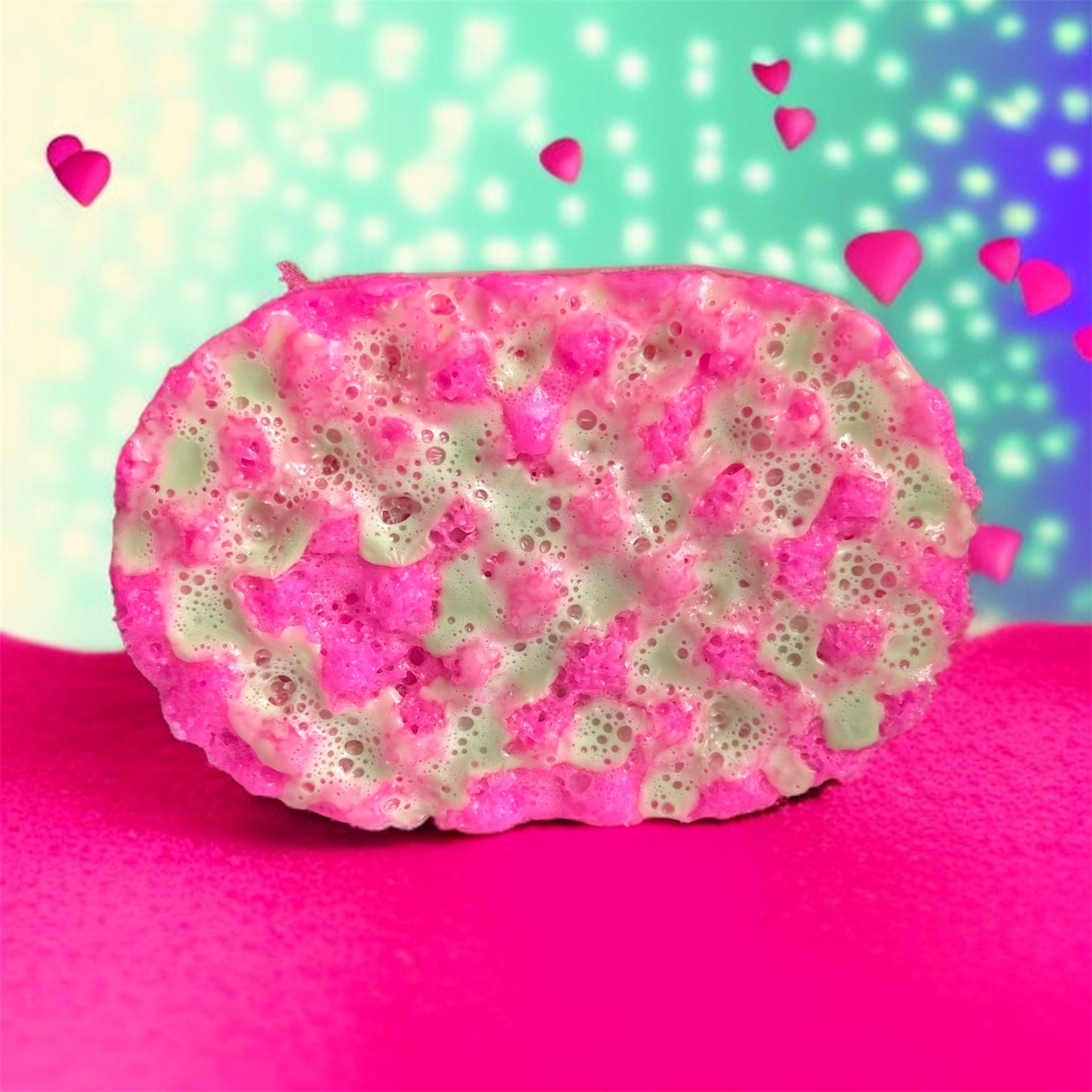 Love Hearts Soap Sponge